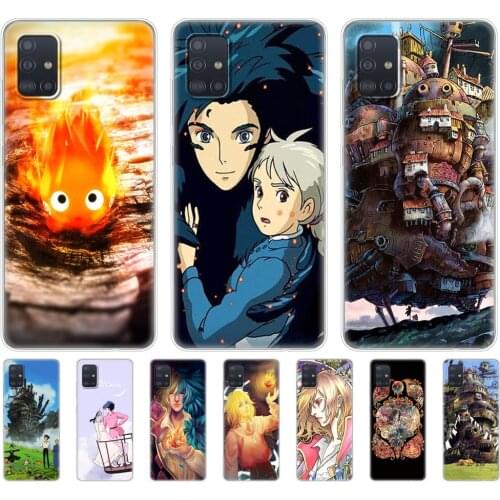 Case For samsung galaxy A31 A41 A51 A71 A01 A81 A91 A11 A30S A20S A21S A50S M11 M21 M31 M30S M40S Case Howls Moving Castle