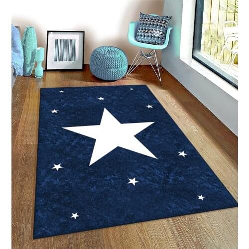 Bicycle Flower Nostalgia Birds pattern Kids Room Rug Play Mats Rug Crawling Mat