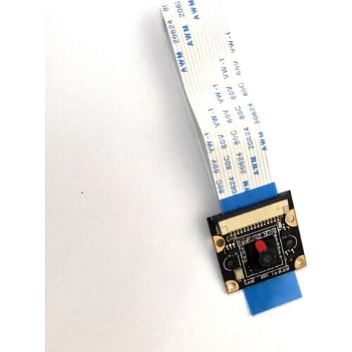 For Raspberry Pi 4B / 3B + 5MP adjustable focus fisheye wide-angle night vision camera with 15 cm cable