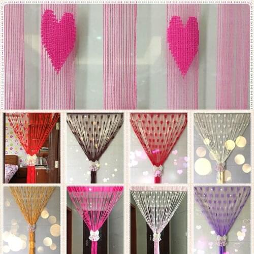 Door Curtains Valance Curtains For the Living Room Window Line Lovely Heart Decor Door Tassel Dividers Blind Line String