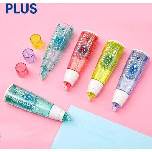 1pc PLUS Norino Scroll Double Sided Tape Journal Tool Point Type Adhesive Alteration Dot Glue School Office Supplie