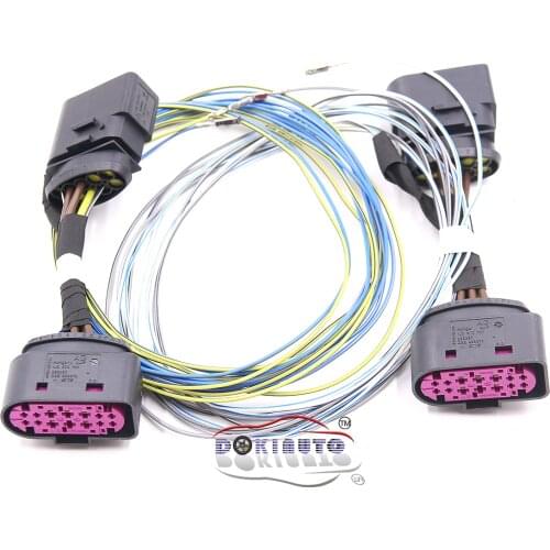 HID Xenon Headlight 10 to 14 Pin Connector Adapter harness Wire Cable For Audi Q3