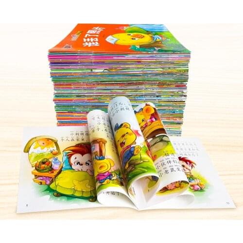 100 Books/set Children Learning Classic Chinese Fairy Tale Story Bedtime Stories Books PinYin Picture Educational Booklets