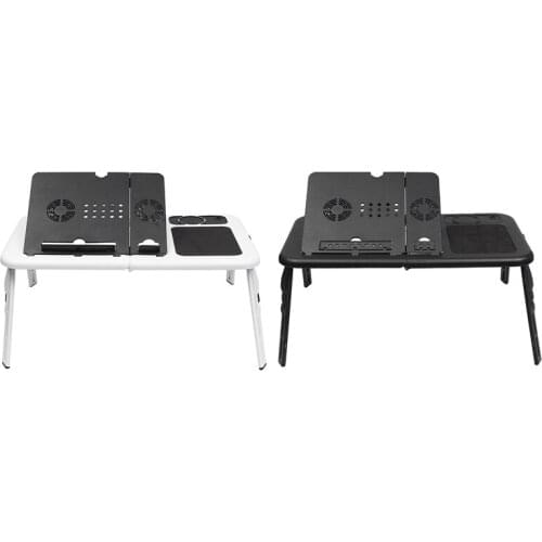 Multi-Function Laptop Computer Table, Stand-Up Folding Computer Table, Laptop Tray Support on USB Cooling Bed