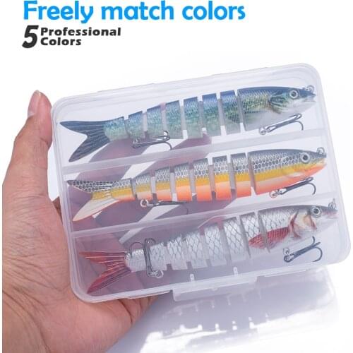 Free Combination Set Multi Jointed Fishing Lure 135mm/20g Crankbait 8 Segments Wobblers Artificial Bait Hard Swimbait Lure