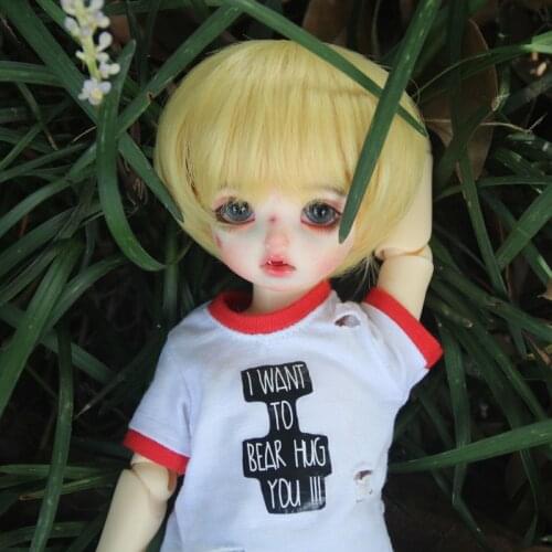 BJD sd doll wig mens and womens short hair 1/3 1/4 1/6 1/8 uncle handsome short straight hair false hair