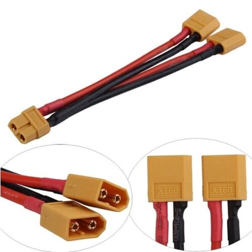 XT60 Parallel Battery Connector Cable Extension Y Splitter for RC Quadcopter F16768