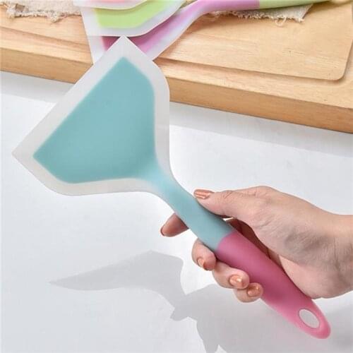 Silicone Kitchen ware Cooking Utensils Spatula Beef Meat Egg Kitchen Scraper Wide Pizza Cooking Tools Shovel Non-stick Utensils