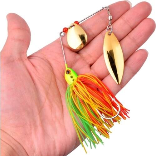 1PCS 16g Spinner Bait For Brass Fishing Spoon Metal lure Jigs wobbler Hard Bait Spinnerbait Fishing Tackle