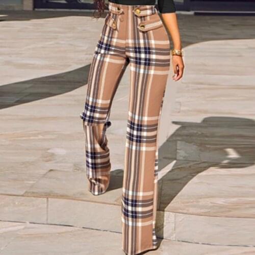 Sumi Lavi Women's Plaid Trousers China