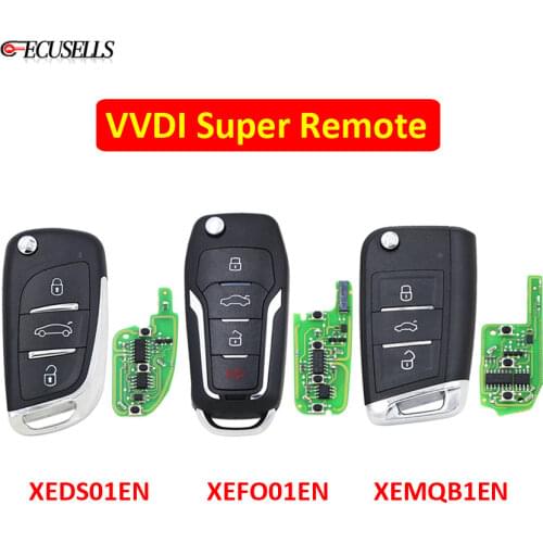 Xhorse VVDI Super Remote with XT27A01 XT27A66 Chip for VVDI2 / VVDI MINI Key Tool / VVDI Key Tool Max XEDS01EN XEMQB1EN XEFO01EN
