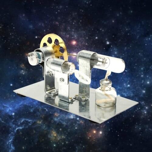 Funny DIY Mini Air Stirling Engine Motor Model Educational Steam Power Toy Electricity Learning Model Toys For Children Adult