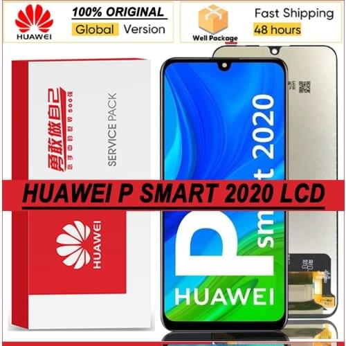 100% Original 6.21" Display with frame For Huawei P Smart 2020 Touch Screen Digitizer Assembly POT-LX1A POT-L21 LCD Repair Parts