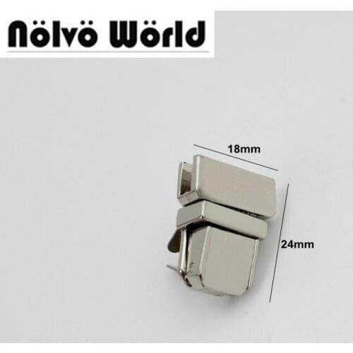 20set 5color 24*18mm high quality pressed lock briefcase lock for genuine leather handmade man bag gun black