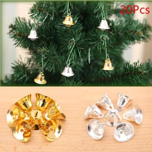 20Pcs Copper Christmas retro bells Home Wedding Party DIY Handmade Jewelry Campanula Accessories Christmas Tree Ornaments