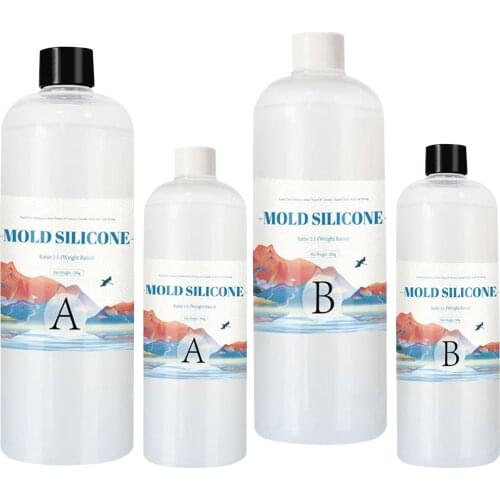 200500g DIY Silicone Mold Making AB 1:1 Liquid Rubber Silicona Liquida Para Mold Fast Curing Mold Making Silicone Kit approving