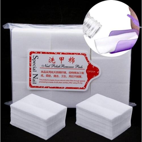 900PCS Lint-Free Wipes Nail Polish Remover Wipes Cleaning Lint Free Paper Pad Nail Polishes Cleaning 100% Cotton Nail Art Tool