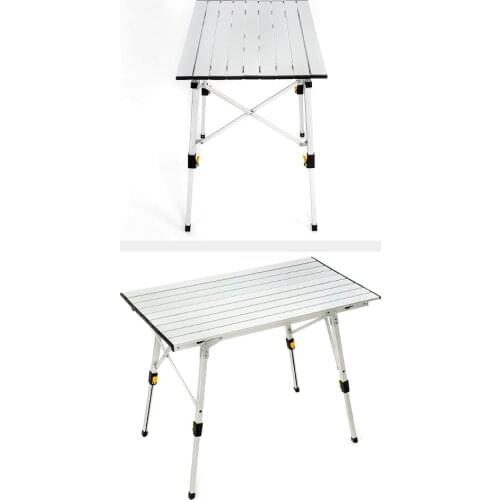 Aluminum suit portable folding picnic table aluminum alloy lifting household table outdoor props