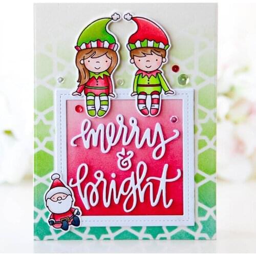 DEC.25 Christmas Girl and Boy Clear Stamps for DIY Scrapbooking Craft Making Decor Transparent Stempels New 2019 Silicone Seal
