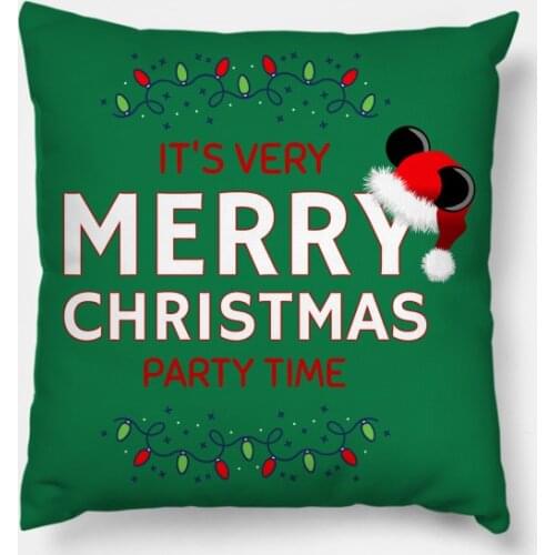 Merry Xmas party time Christmas Pillowcass Decor for Home Noel Christmas Gifts Navidad 2020 Xmas Cristmas Decor Happy New Year