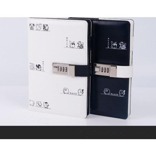 Diary With Lock Planner Refill Daily Journal Travelers Notebook A5 Agenda Password Book Office School Stationery Gift