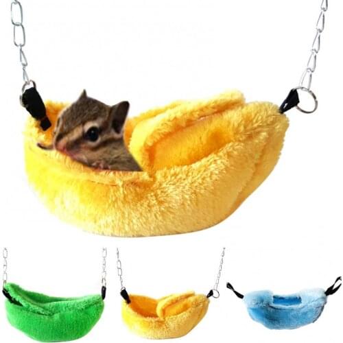 Hamster Parrot Nest Hanging Banana Cabin Swing House Bed Pet Supplies Cotton Metal Chain Is Comfortable Can Upright Cushion