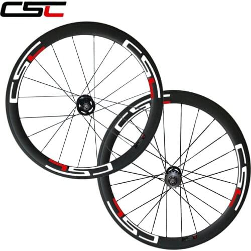 CSC 23mm width 50mm Tubular track Flip fiop carbon bike wheels