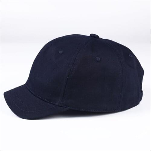 Fashion Short Brim Dad Hat Solid Color Adjustable Hip Hop Unisex Casual Soft Top Korean Version Snapback Baseball Cap