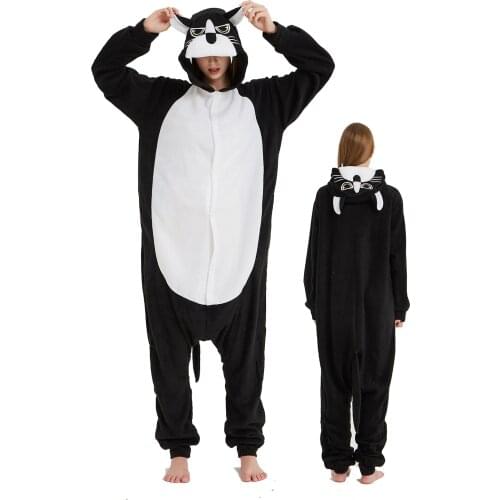 Panther Onesies Womens Pajamas Animal Kigurumi Adults Halloween Costume One Piece Pijamas Cosplay Suit Sleepwear Onesieshow