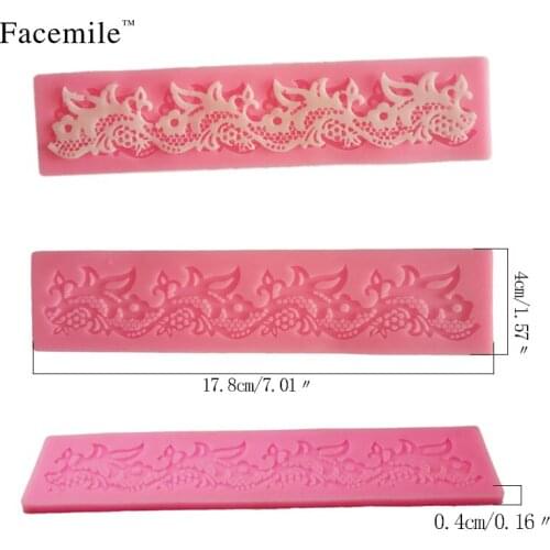 Lace Silicone Chocolate Baking Mold candy mold Cake Fondant Mould Decorating Tool 50-121