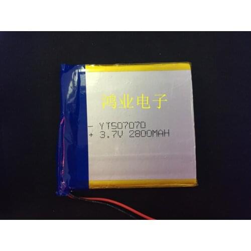 3.7V polymer lithium battery 507070P 057070 2800MAH mobile power Tablet PC Rechargeable Li-ion Cell