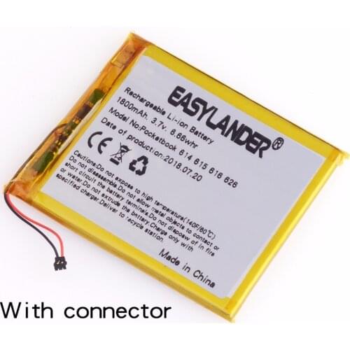 3.7V 1800mAh Rechargeable Li-Polymer Li-ion Battery For Tablet PC PocketBook 4G-15 / 4K-19 614 615 616 624 626 Digma E628 R657