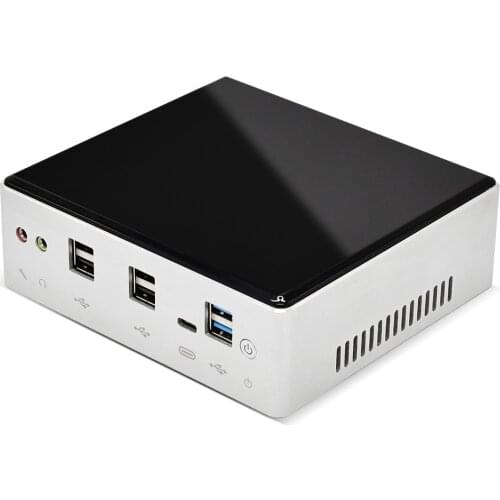 Best Cheap 10th Gen Mini PC Intel i7-10710U i5-8250U 6*Core 2*DDR4 M.2 NVMe NUC Computer Windows 10 Linux WiFi USB-C DP HDMI PC