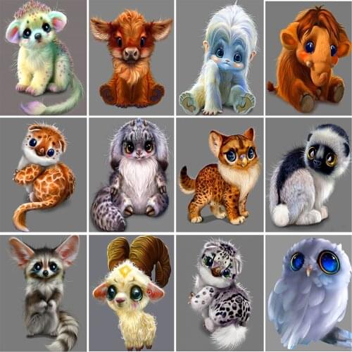 Wholesale price Cartoon 3D Diy diamond Painting Cross Stitch kits Full Square Diamond Mosaic pattern gift Diamond Embroidery