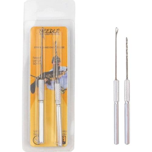 2pcs Baiting Knot Needle Tool Set Carp Coarse Fishing Boilie Lure Drill Kits For Corn Hard Bait Fish Tackle Pesca Iscas Tools