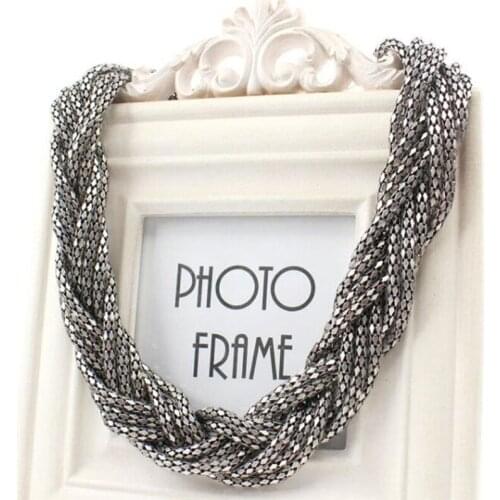 Micromart New Coming Handmade Woven Statement Necklace Summer Style Necklaces & Pendants Women Choker Jewelry For Gift Party