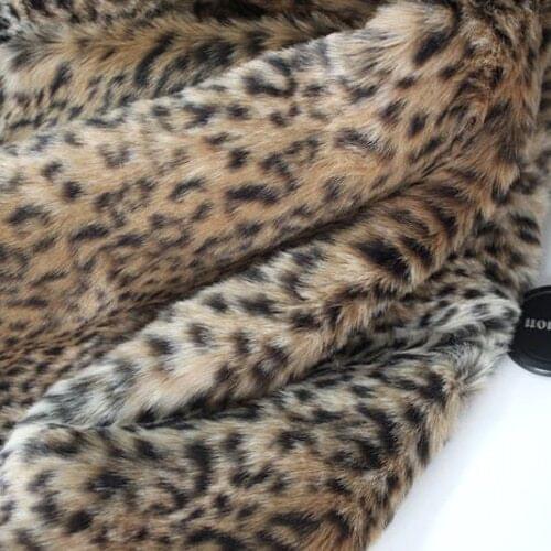 Wholesale quality faux fur fabric,pile 1.5cm Leopard-print sewing material,patchwork fabric,150cm*50cm/pcs