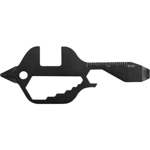 7 In 1 EDC Portable Stainless Steel Mini Screwdriver Crowbar Bottle Opener Pocket Multi-tool Tools Keychain Key Ring Pendant