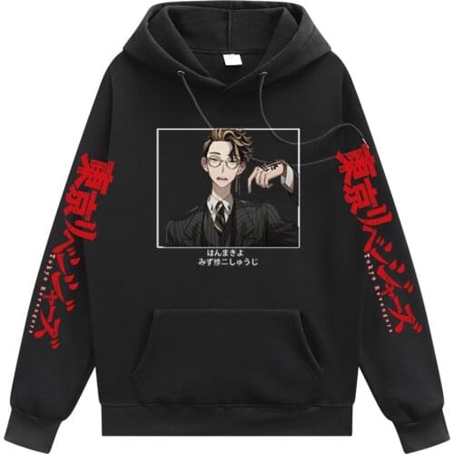 Hoodies Women Tokyo Revengers Hanma Shuji Hoodie Mens Clothing Fashion Hoodie Men Anime Hoodie Fleece Tracksuit Men Casual