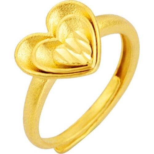 VAMOOSY Vintage Sweet Romantic Wrapped Open Rings for Women Jewelry 2020 Fashion Elegant 24K Gold Wedding ring Bridal Gifts