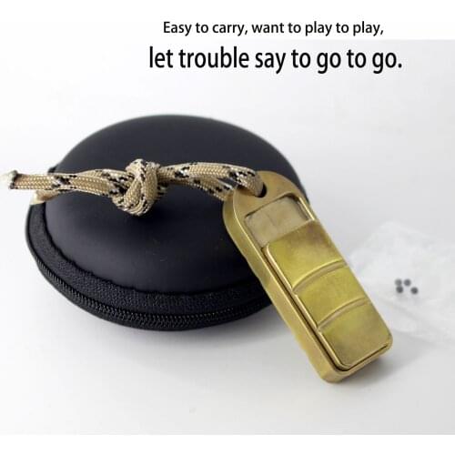 Vintage Pure Brass Fidget Relax Toy EDC Bronzer Hand Push Decompression Kit For Adult Carry Bored Relieve Anti-Stress Artifact