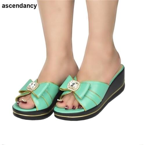 New Arrival Womens Platform Heels Wedding Shoes for Women Bride Woman Pumps Decorated with Rhinestone Wedges Shoes for Women