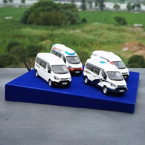 1/43 Original Jiangling Ford New Transit Commercial Car Bus Alloy Casting Car Model Set Collection Display