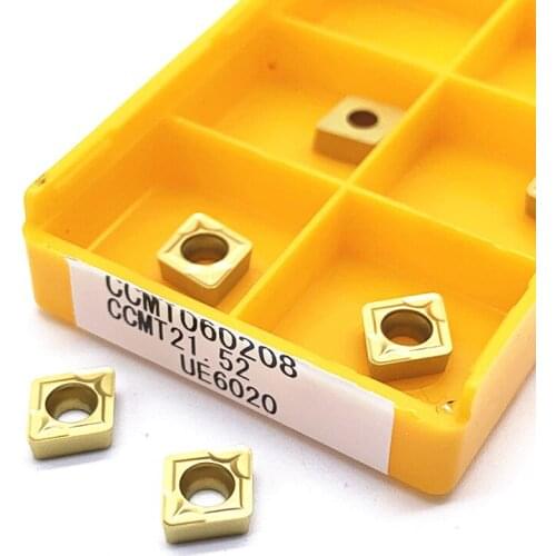 10PCS Turning tools CCMT060204 CCMT060208 VP15TF UE6020 US735 inner round milling cutter CCMT 060204 CNC tool parts lathe tool
