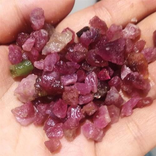 100G Beautiful natural tourmaline tumbling granular stone crystal healing gemstone mineral home desktop aquarium decoration