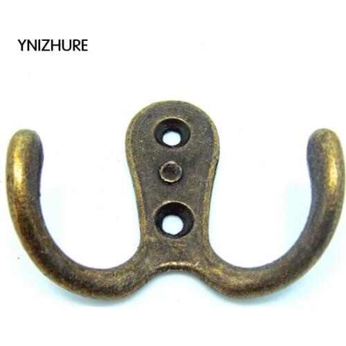 20pcs 55 * 41MMAntique alloy hook coat hooks cupboard decoration accessories hooks mosqueton