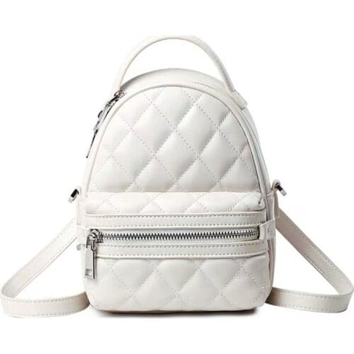 2021 New Women Backpacks Small White Casual Travel School Bags Black Backpack for Teenager Linge Classic Travel Bag for Girls