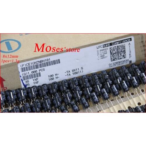 35v 100uf +/- 20% Capacitance 100% Japan YXF Original New Audio Electrolytic Capacitor Radial 8x12mm 200pcs