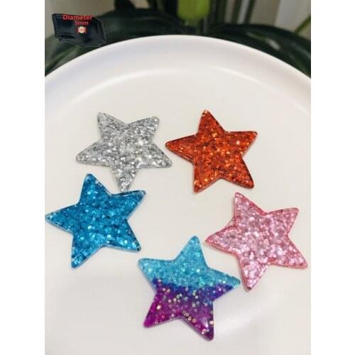 5PCS Resin Cute Cartoon Fridge Magnetic Sticker Kawaii Colourful Flash Star Refrigerator Magnet Home Decoration Birthday Gifts