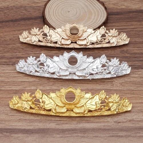 5 PCS 29*118mm Vintage Metal Alloy Gold Silver color Flowers Connectors With 7 Loops Charm DIY Accessories For Jewelry Making